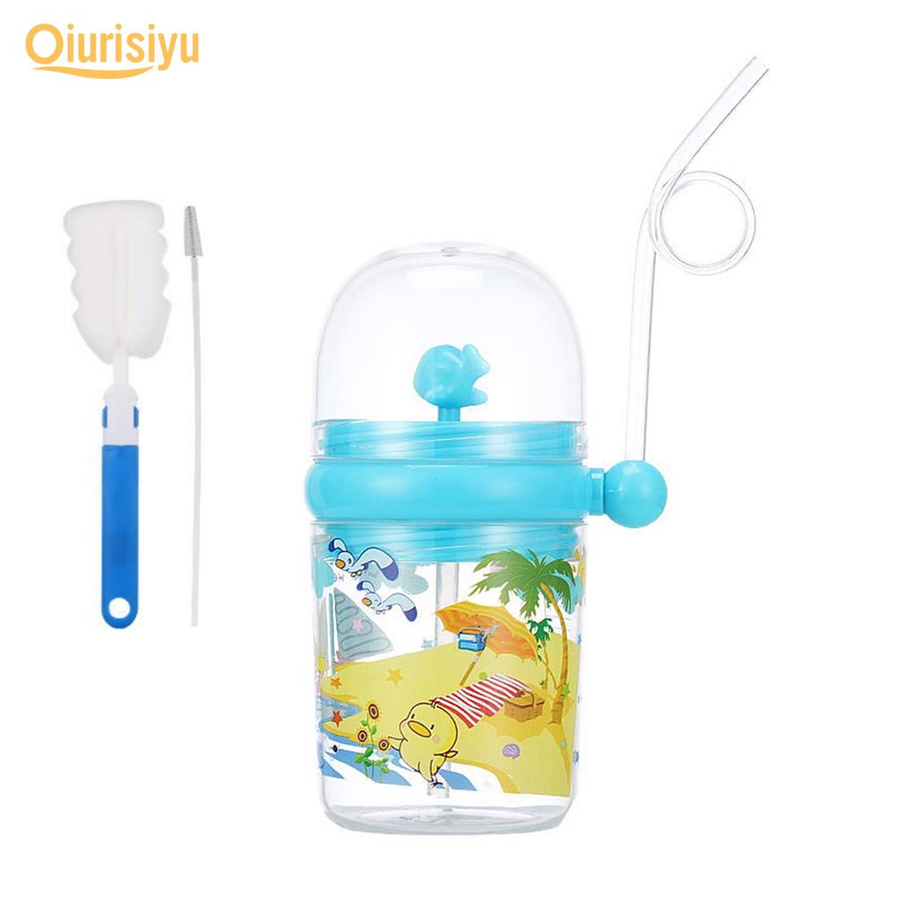 Whale Spray Water Bottle Sippy Cups Travel Cup with Straw Birthday Party Gift Drinking Cup green lamb, 260 ml Whale Spray Water Bottle Sippy Cups Travel Cup with Straw Birthday Party Gift Drinking Cup green lamb, 260 ml