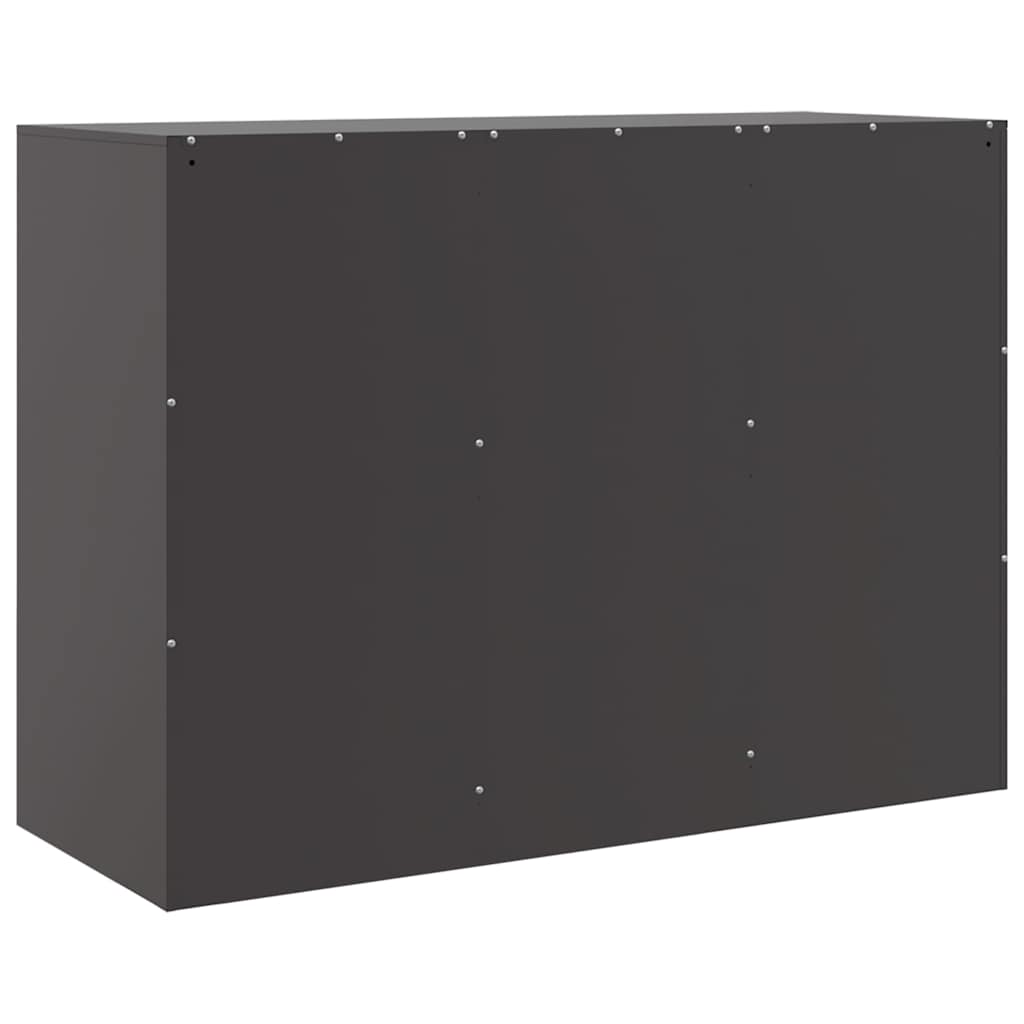 Sideboard Black 99 X 39 X 73 Cm Steel