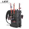 2023 New LEO Black Multi-functional Waterproof Fishing Tackle Storage Bag Large-capacity Outdoor Backpack Messenger Sling Fishing Bag