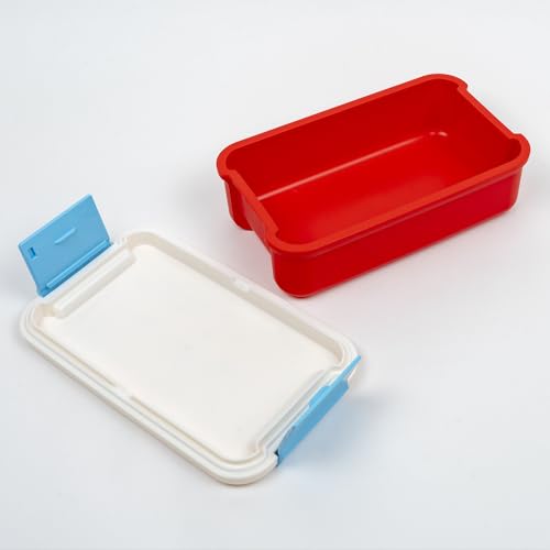 Coco-chan Greeting Life 1-Tier Lunch Box, Road, RYL-1013, White