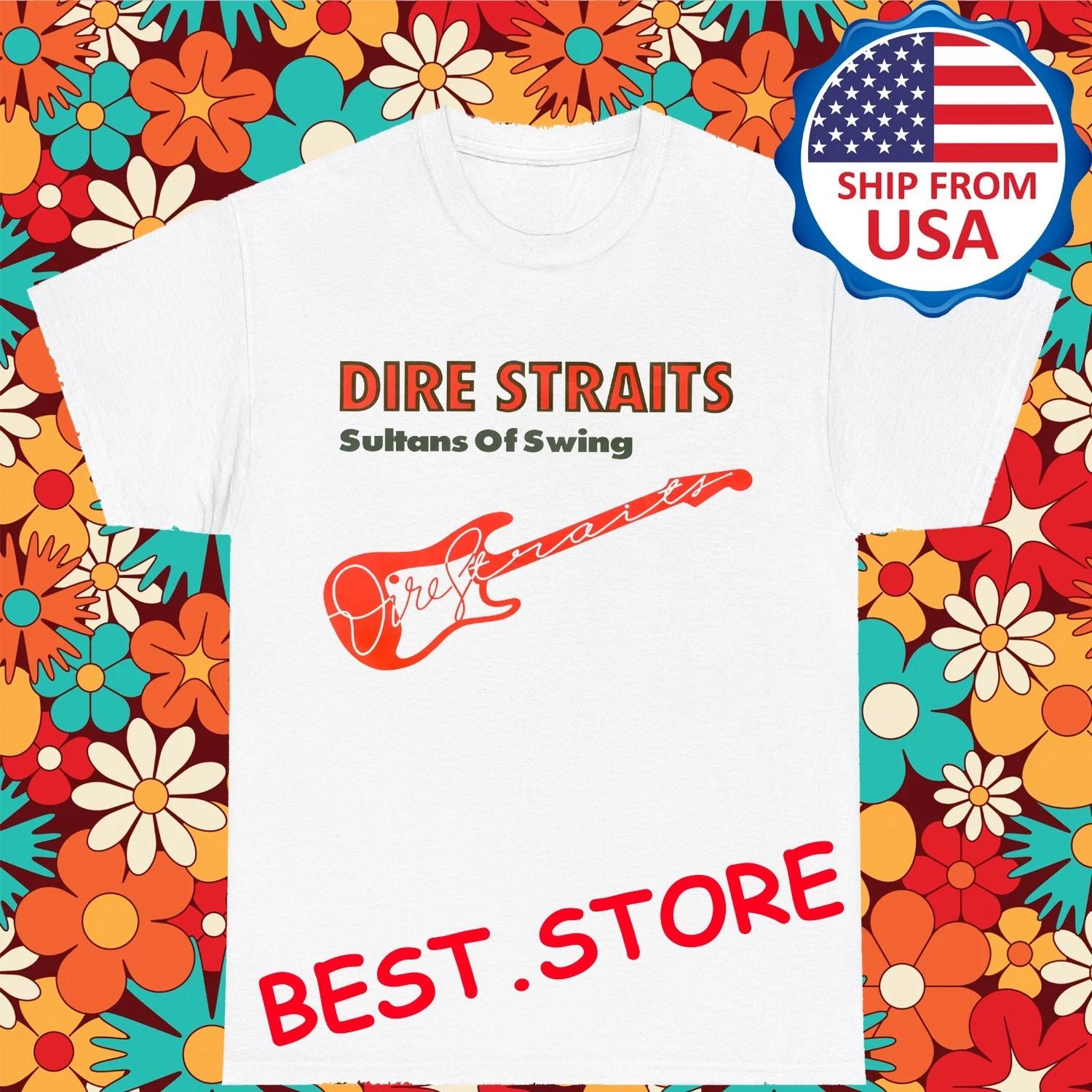 Dire Straits Sultans Of Swing Мужская Белая Размер S-5XL 3XL