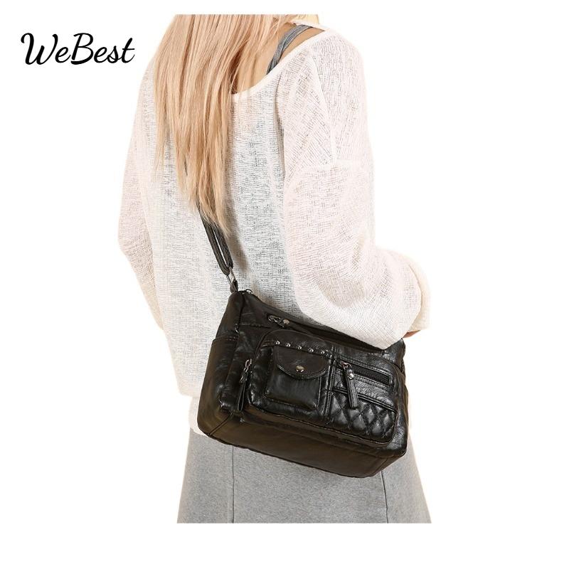 

Multi Layered Single Shoulder Crossbody Small Square Bags