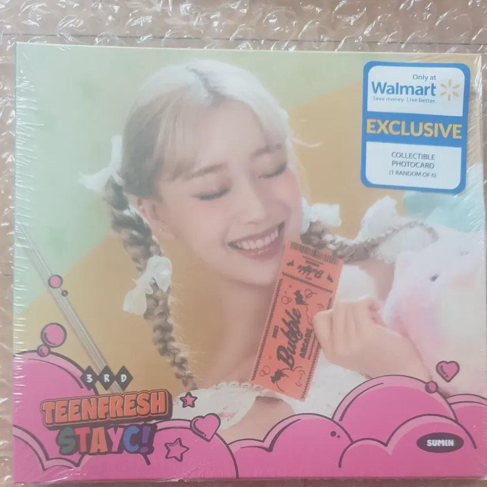 

Stayc Bubble Teen Fresh Us Album Walmart Bonus Unopened