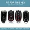 3/4/5 Buttons For Hyundai Encino Kona Solaris Azera Grandeur Elantra Santa I30 Ix35 Accent Fe Shell Fob Tpu Car Key Case Cover