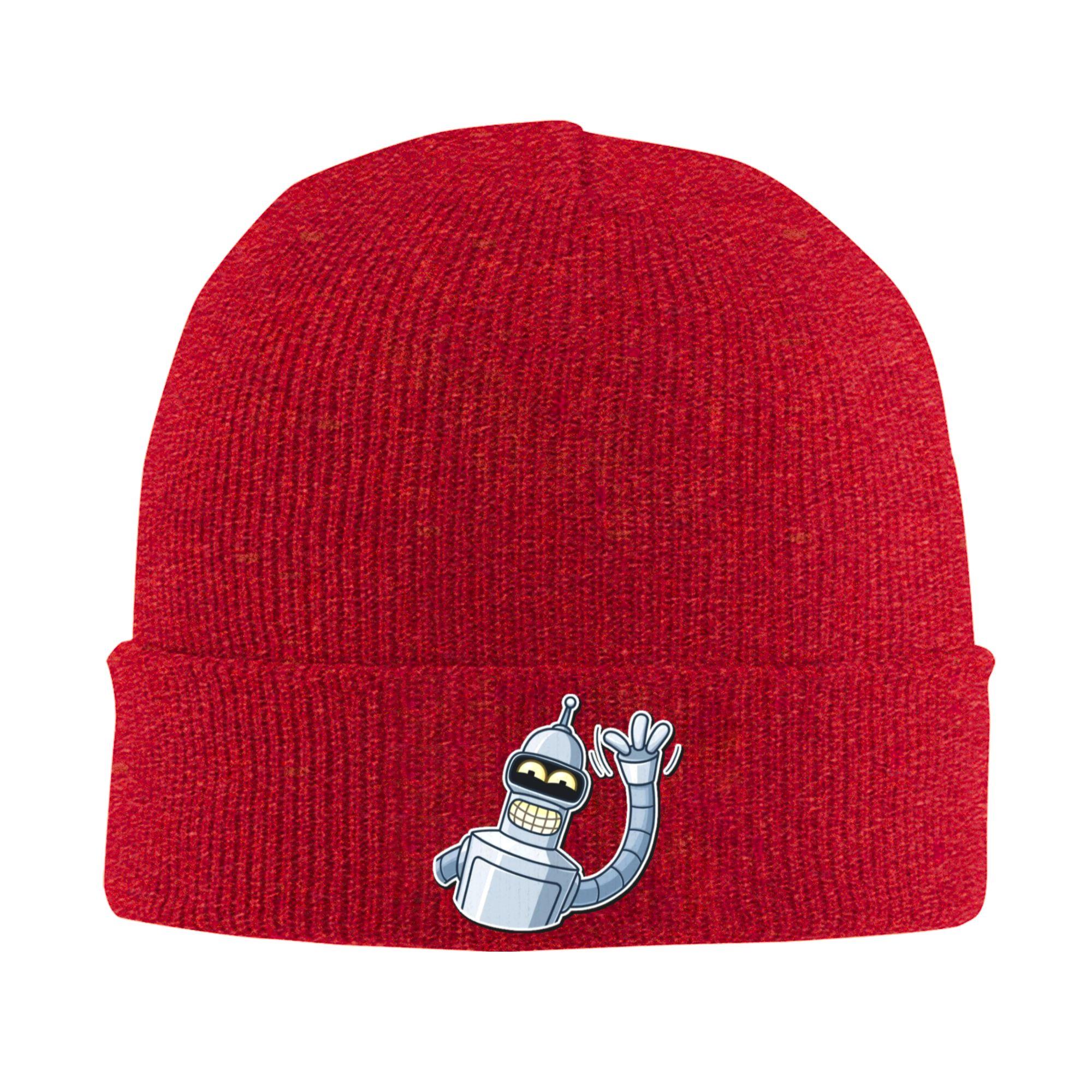 Unisex Cuff Beanie Futuramas Cartoon Comic Accessories Winter Knitting Skull Cap Beanies Skullies One Size