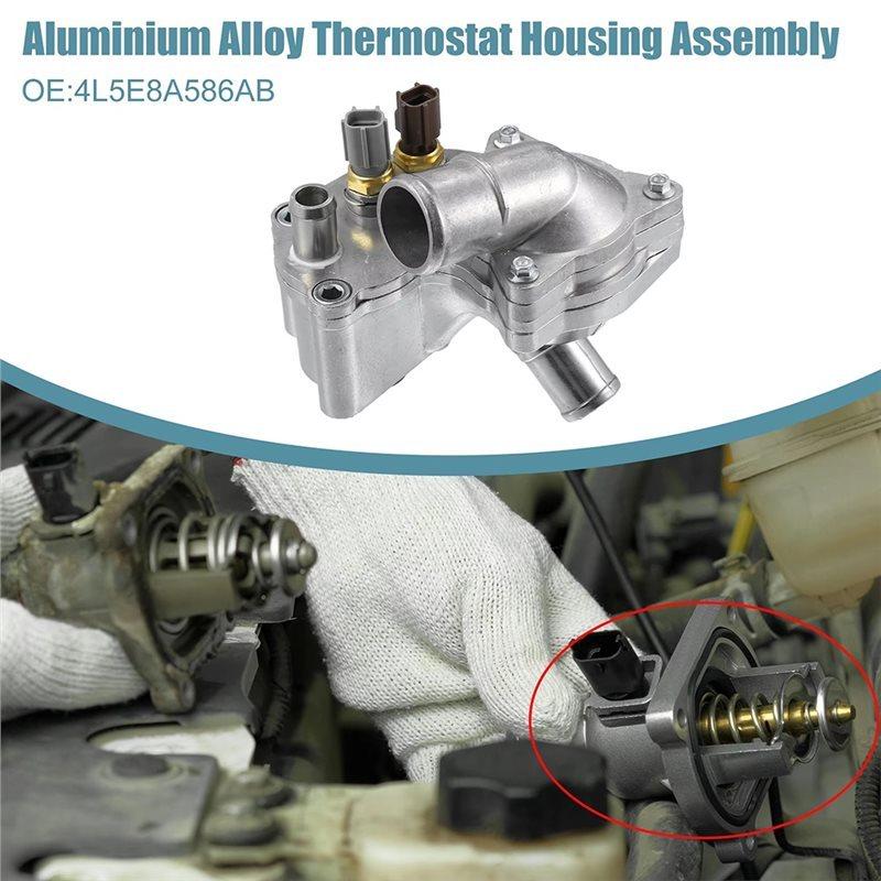 Aluminum Coolant Thermostat Housing Mounting Assembly For Ford Explorer 2001-2005 Ranger Mazda Mercury Mountaineer 4L5E8594AA