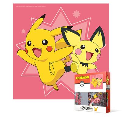 Puzzle składające się z 240 elementów - Pokémon Pichu i Pikachu (mini), popularna koreańska łamigłówka