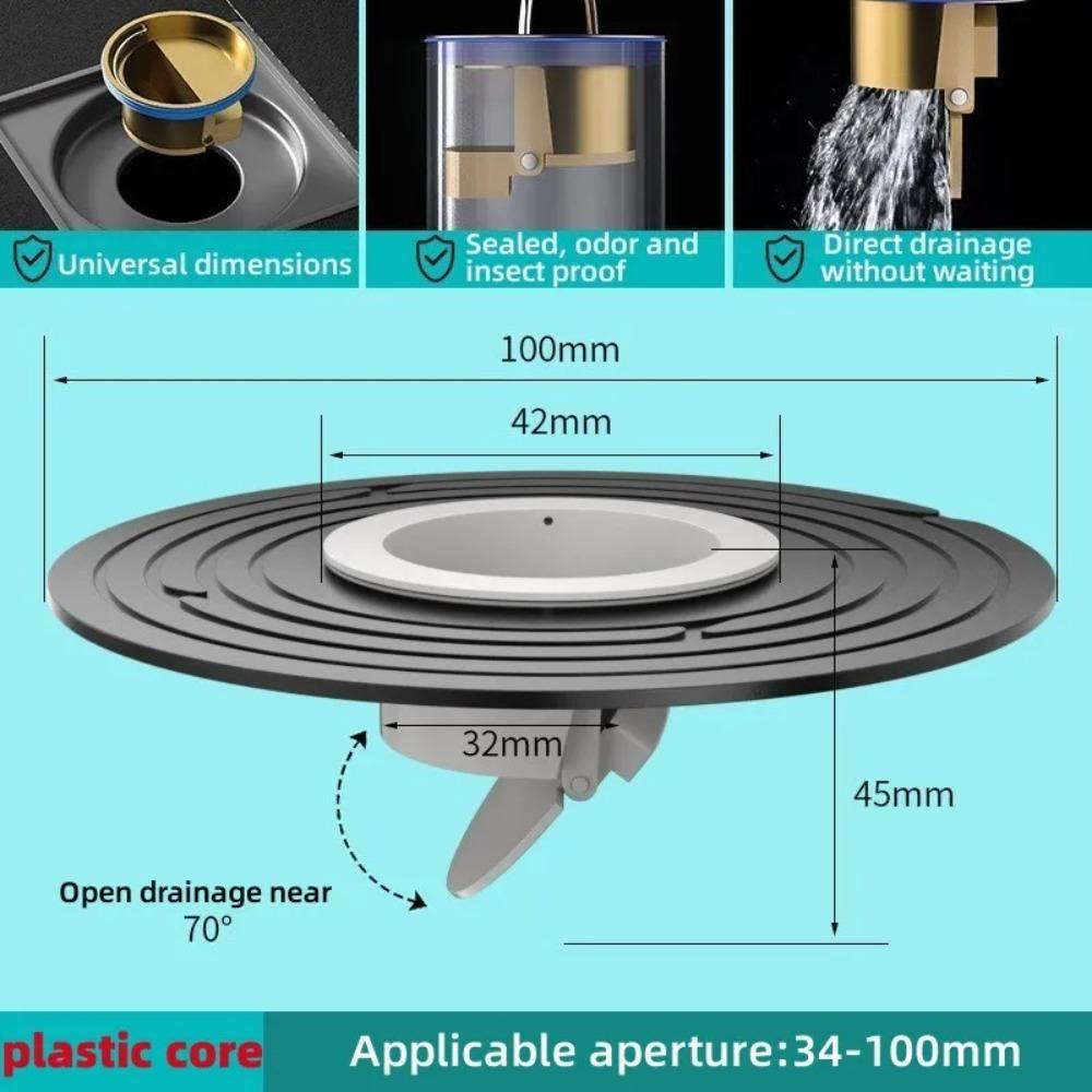 

1PC Brass Floor Drain Core Fast Drainage Odor Insect Proof Bathroom Sink Shower Strainer Backflow Preventer Floor Drain Baño