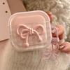 Pink Bow for AirPods Protective Cover 1st Generation Apple 1 Bluetooth Headset Pro1 Sweet Pendant 1/1st Generation