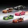 JADA Fast & Furious 25th Anniversary 1:32 Die-cast Collection–Mitsubishi Eclipse/Toyota Supra/1970 Dodge Charger/Honda S2000