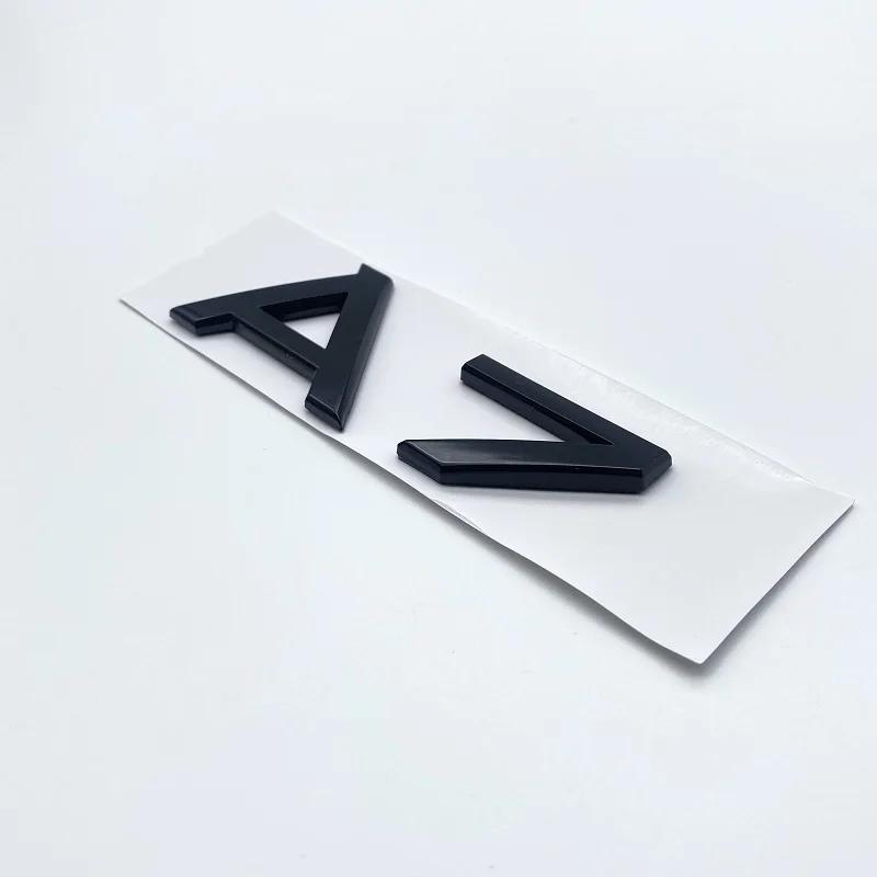 2026 3D Chrome Glossy Black ABS TDI TFSI Car Rear Emblem Sticker for Audi A1 A3 A4 A5 A6 A6L A7 A8 S3 S6 Q3 Q5 Q7 TT S RS