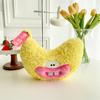 Mouth Big Funny Fruit Plush Toy Peach Strawberry Doll Kids Gift Decoration Home