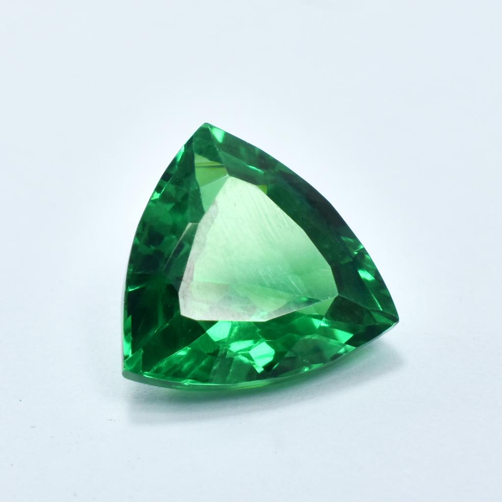 Best Quality Garnet Trillion Cut Green Loose Gemstone 10.70 Ct Natural