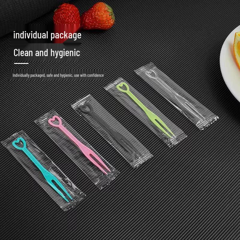 ZISIZ Disposable Fruit Fork Set