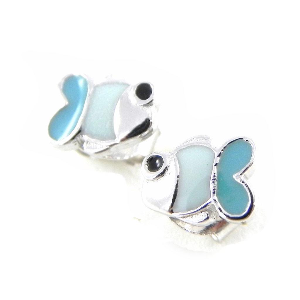 Les Trésors De Lily [G1077] - BO Silver 'Tender Fish' modrá