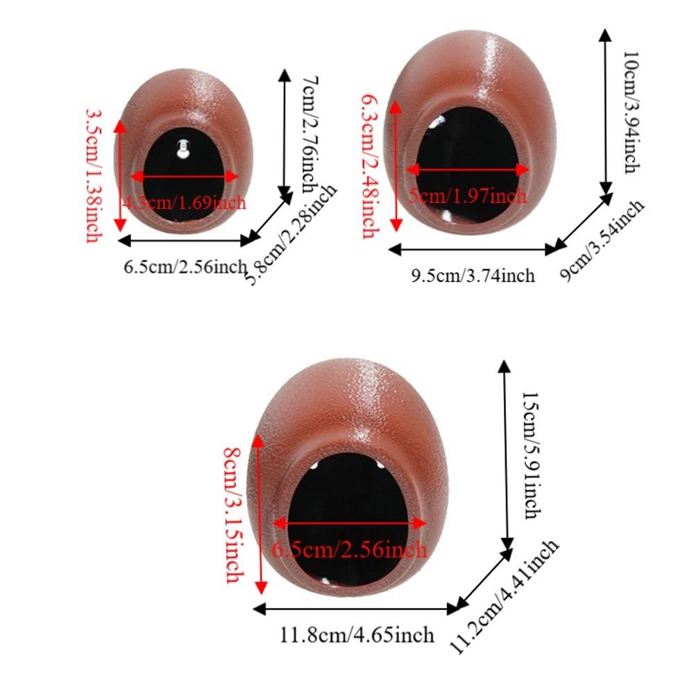 Suction Cup Reptile Hideouts Egg Shaped Climbing Habitat Safe Terrarium Decoration  Gecko Habitat