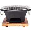 WhitePeak Cast Iron Charcoal Stove & BBQ Grill