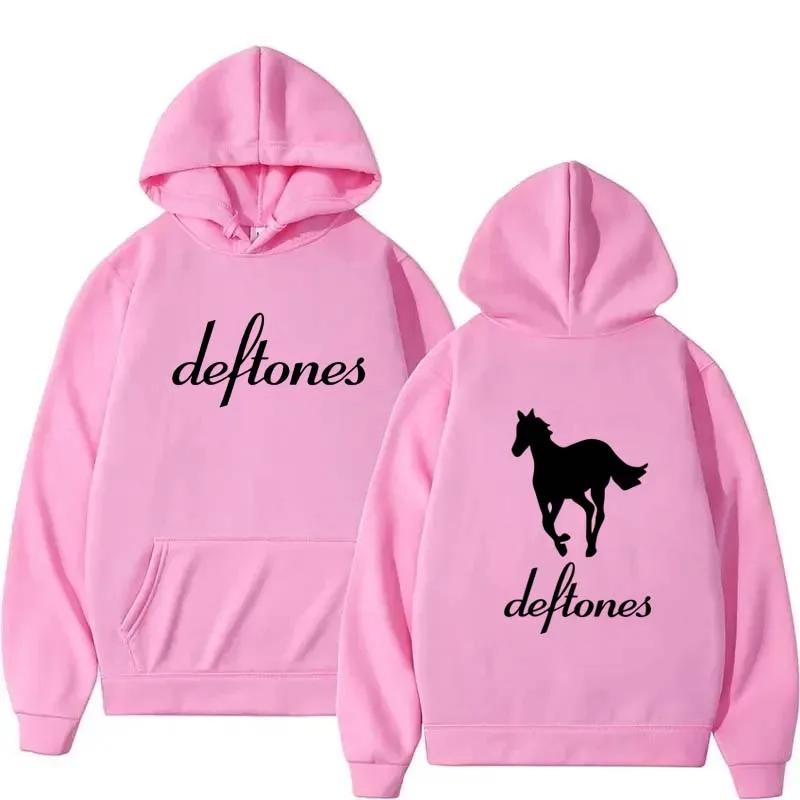 Men Clothing Fashion Deftones Printed Hoodies Autumn Winter Women Casual Warm Pullover O-Neck Long Sleeve Fleece Sweatshirts