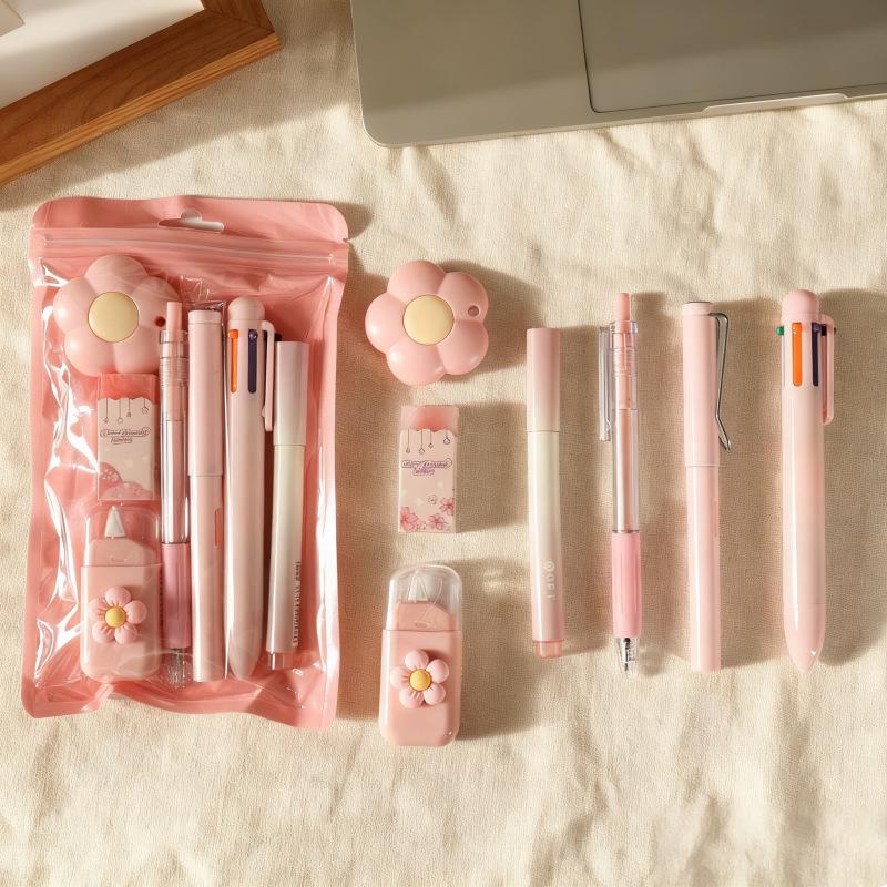 7-Piece Cute Stationery Set: High-Quality Student Gift & Souvenir