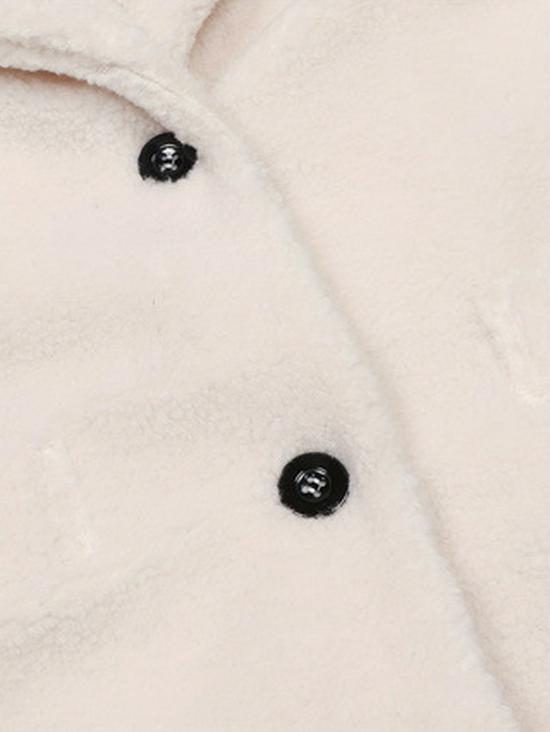 Evropský a americký kabát s volným teplým límcem na podzim/zimu