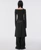 Peulleeoeob Pleats Midi Skirt (Fl-243_Black)