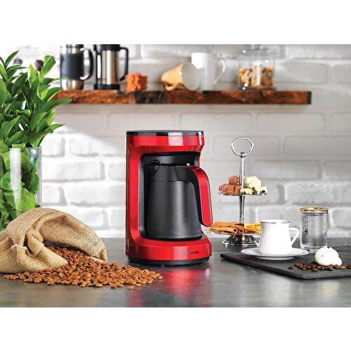 Schafer Kahvecim Automatic Turkish Coffee Machine - Red