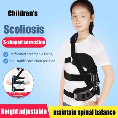 Correttore di Postura Regolabile per Scoliosi per Bambini Recupero Postoperatorio Schiena Ortesi Ausiliaria Spinale Dispositivo per la Cura della Salute