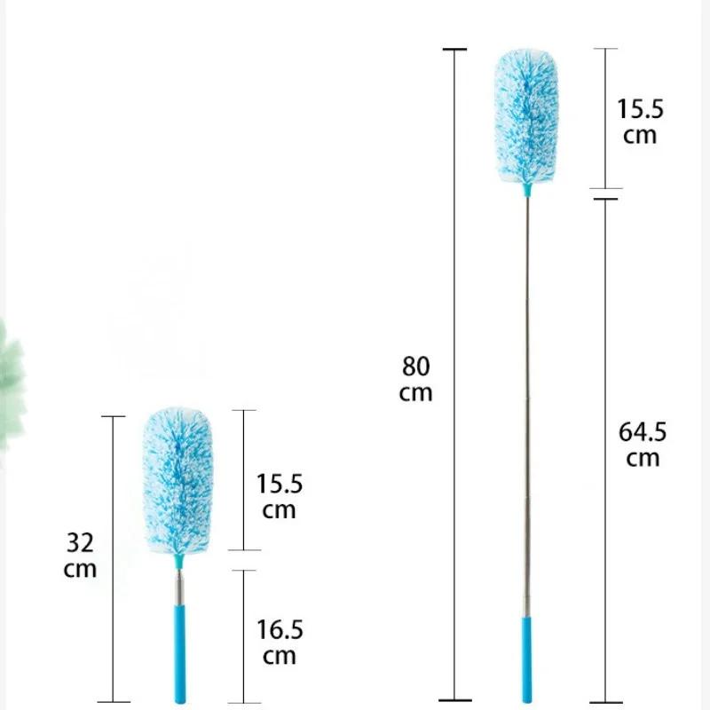 1 pz Spolverino Elettrostatico Telescopico Domestico Spazzola per Fessure Spolverino per Auto Strumento per la Pulizia della Polvere