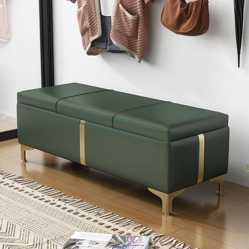 Multifunctional Storage Shoe Bench with Cushion for Entryway or Fitting Room