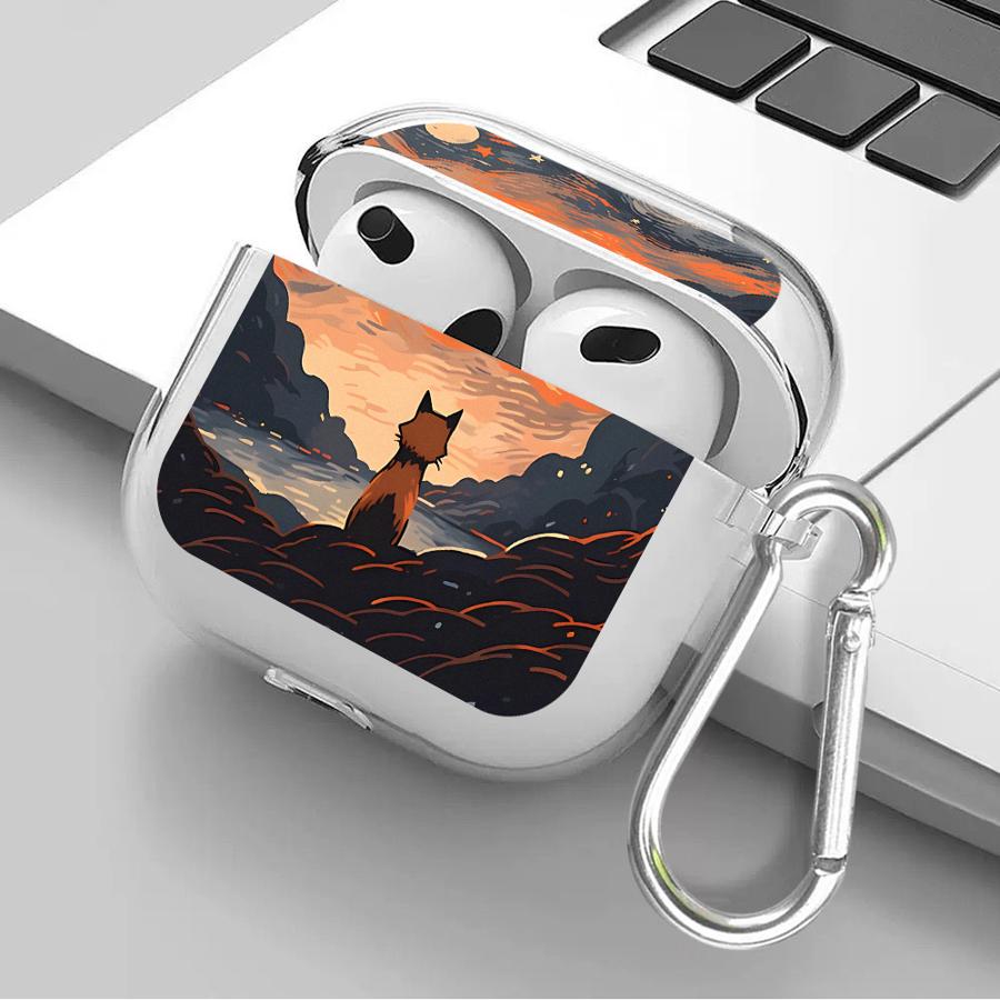 Case For Airpods 4 3 Pro2 Pro3 1 2 Pro Clear Earphone Cases Cover Artistic Aesthetic Patterns