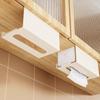 Iron Material Tissue Box Holder Strong Load-Bearing Drill-Free Installation Under Cabinet Holder Paper Towel Holder Kitchen