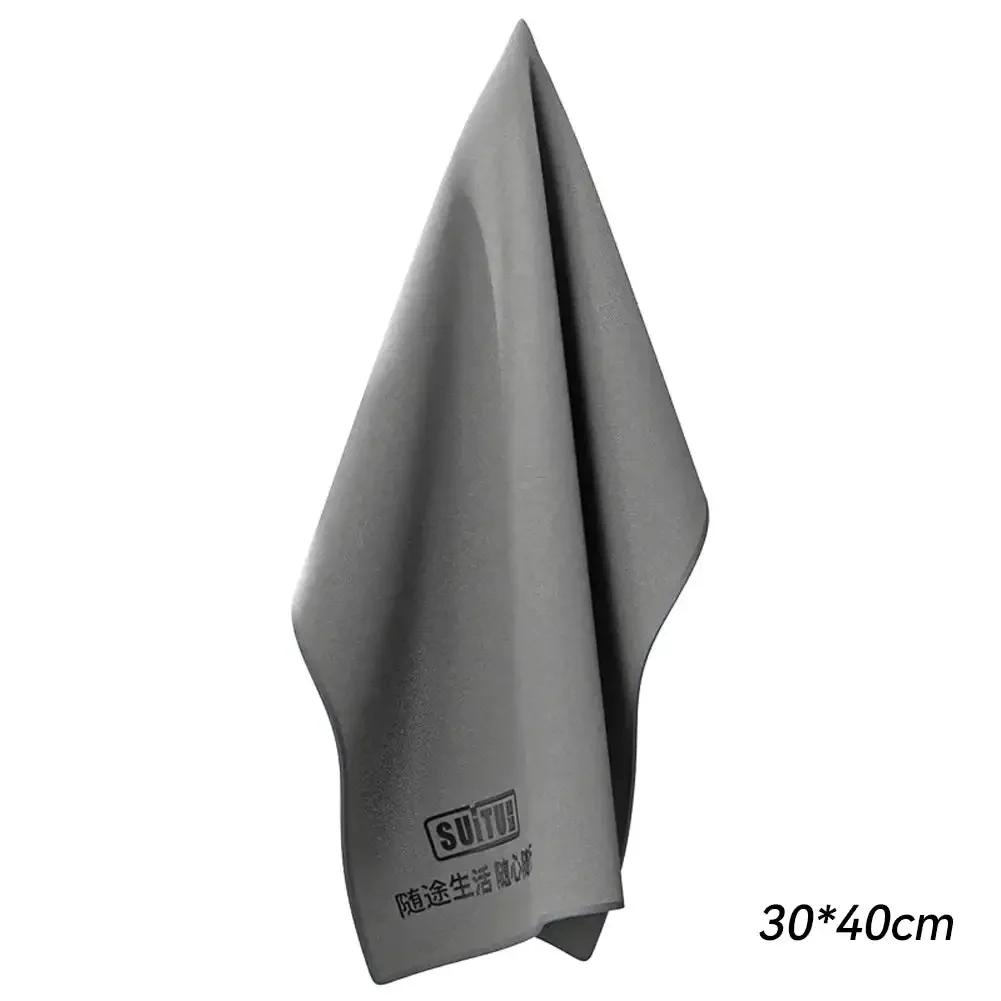 

1 шт. 30x40 см/40x40 см/35x75 см двухслойное замшевое полотенце для чистки автомобиля сушка для мытья полотенце из микрофибры для автомобиля Suede