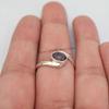 Mystic Topaz Ring: Handmade 925 Sterling Silver Oval Gemstone Dainty Ring