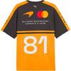Puma X McLaren Piastri Color Block Crew Neck Knit Short Sleeve Racing T-Shirt Men T-Shirts 713954-01