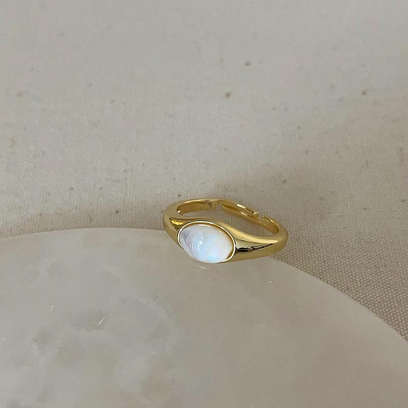 Niche High-End Tiger'S Eye Stone Fritillary Ring For Women'S Autumn And Winter Retro Light Luxury Fashion Temperament Versatile Ring Ring