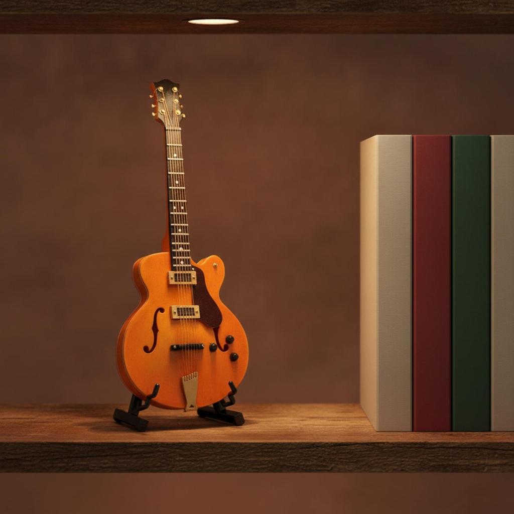Decorative Ornament Realistic Miniature Electric Guitar Model Detailed