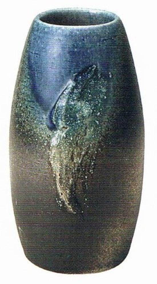 

Blue Vidro vase No. 7 Shigaraki ware pottery vase vase vase