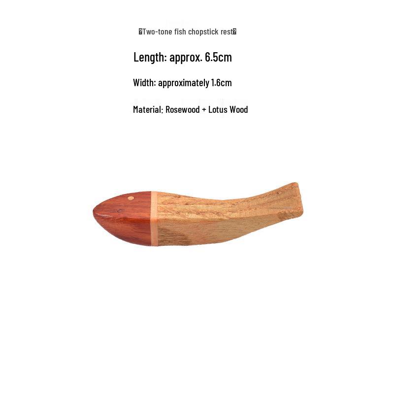 Japanese Style Rosewood Chopstick Rest - Dual-Use for Home & Hotel.