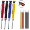 2.8mm With Built-in Sharpener Solid Carpenter Pencil Long Head Mechanical Pencil Multifunctional Wood Working Deep Hole Scribing