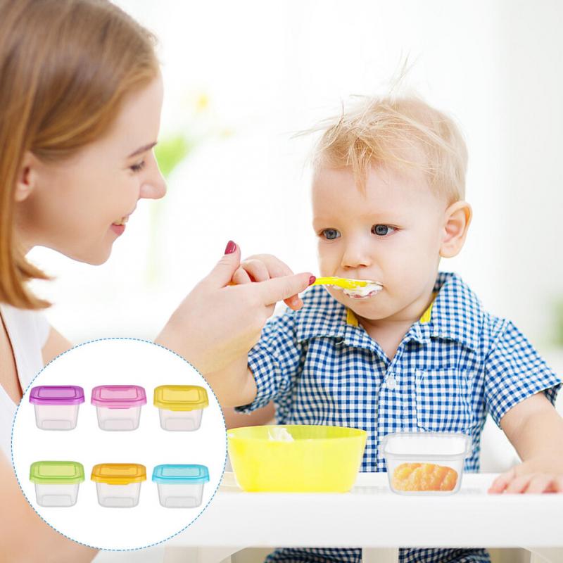 6pcs Small Food Containers Food Storage Jars For Travel