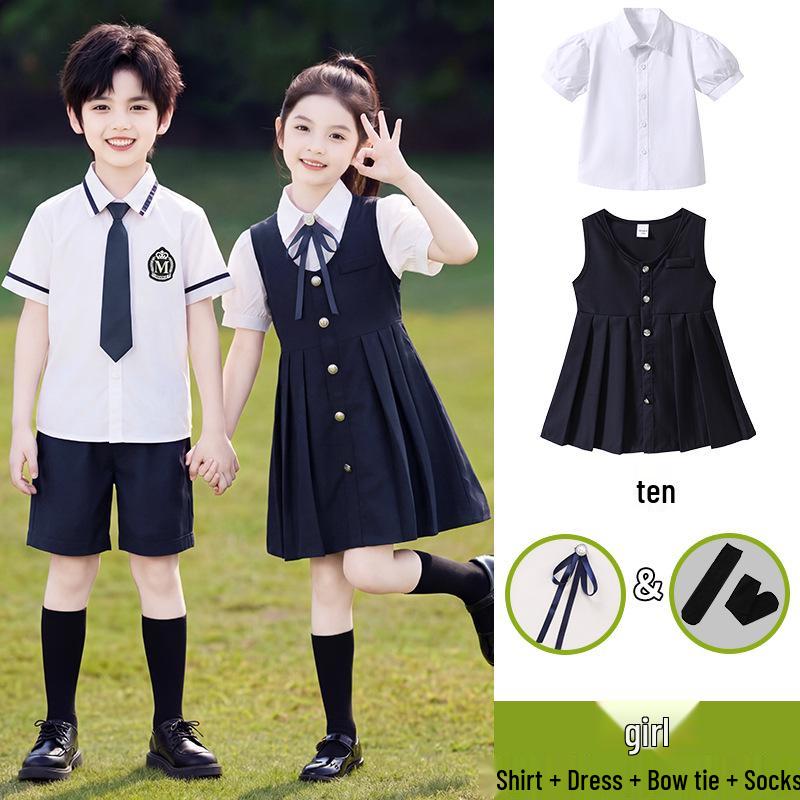 Britische Akademie Stil Kindergarten Sommeruniform Set für Abschlussfotos