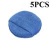 Car Waxing Polish Sponges 5 Inch Car Detailing Wax Applicator Pads Round Pocket Microfiber Foam Sponges Car Cleaning Tools
