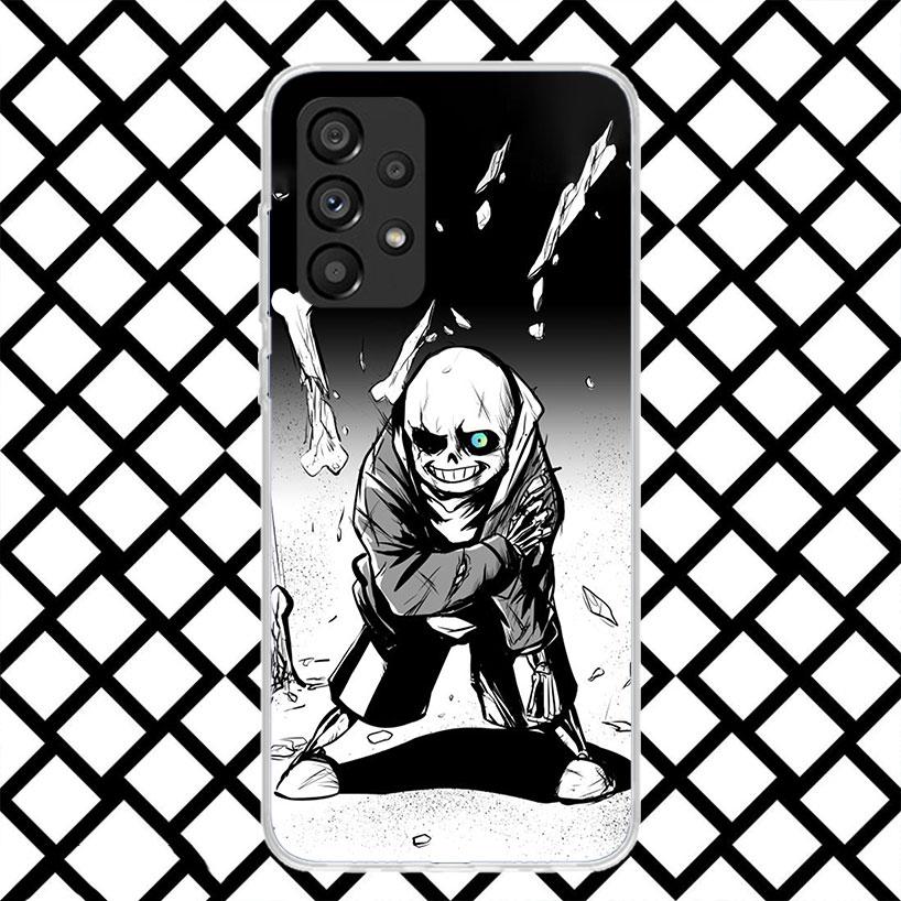 U-Undertale Sans Doggo Phone Case for Samsung Galaxy A52 A42 A32 A22 A12 A02S A51 A50 A71 A70 A41 A31 A21S A40 A30S A20S A10S A1