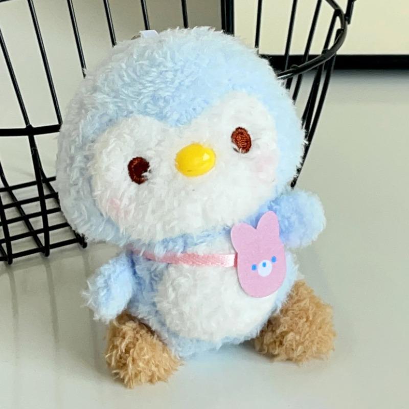 

Творческие мультяшные животные, плюшевые игрушки, милый цыпленок, пингвин, плюшевая кукла, брелок для ключей, сумка для девочек, кулон, детские подарки на день рождения