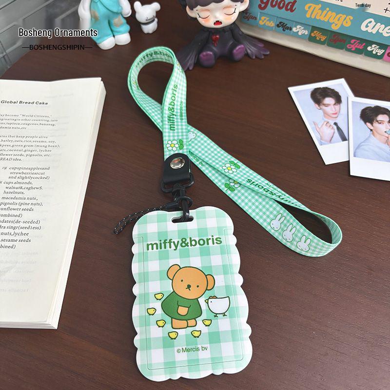 

Miffy Series Student ID Card Holder with Lanyard - Ideal for Campus and Commuting