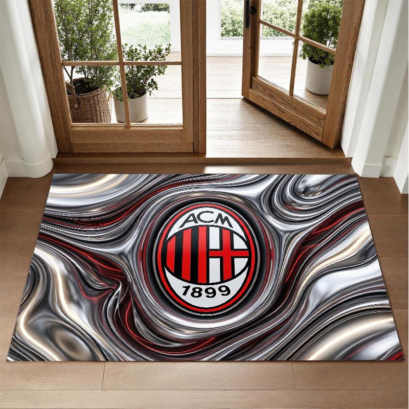 AC Milan Design Crystal Velvet Rug Soft Decorative Mat for Bedroom Entrance