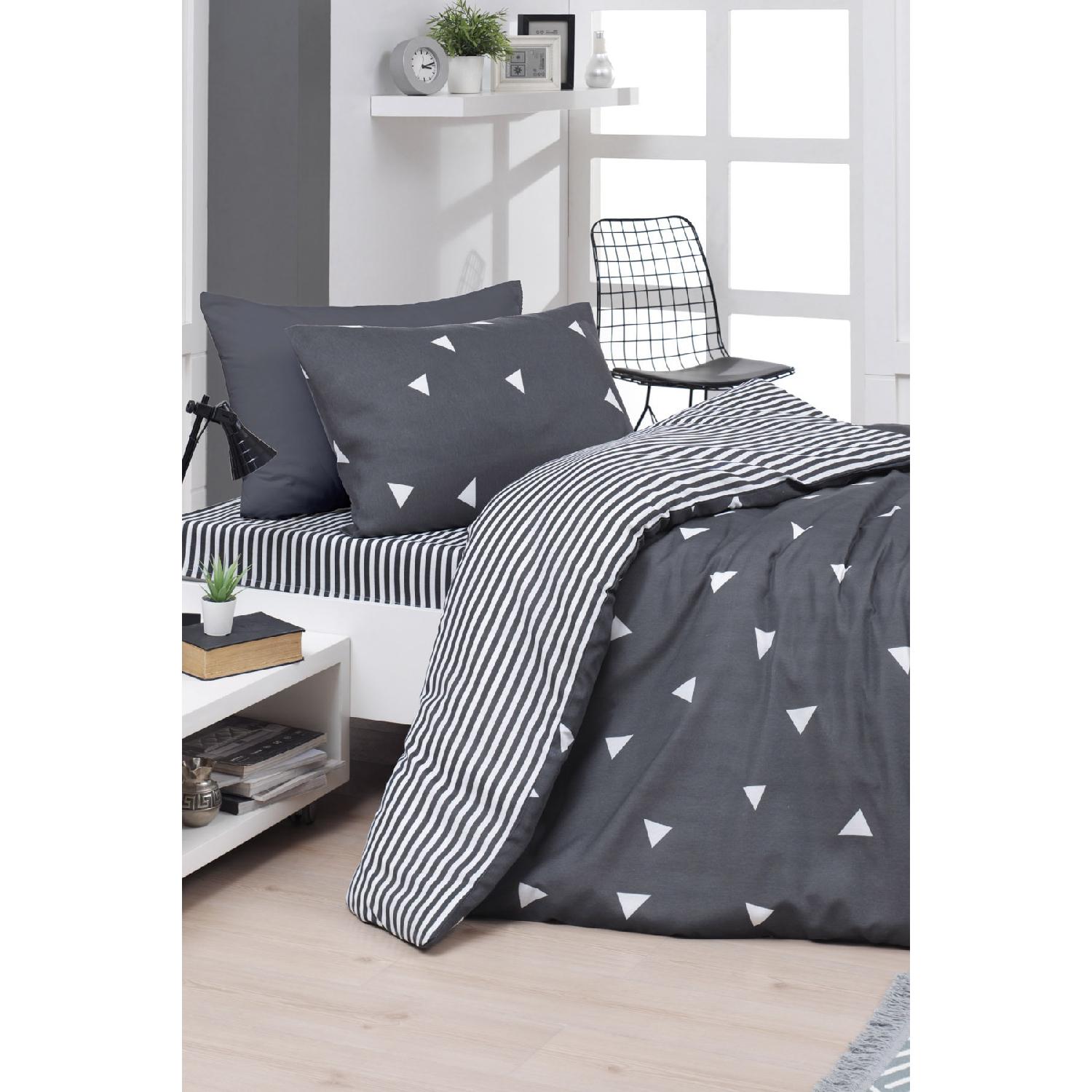 

Комплект легкогладких пододеяльников, одинарный, треугольный, серый