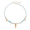 Gold Copper Fish Pendant Necklace Adjustable Braided Cord Jewelry Bohemian Oceanics Theme for Women