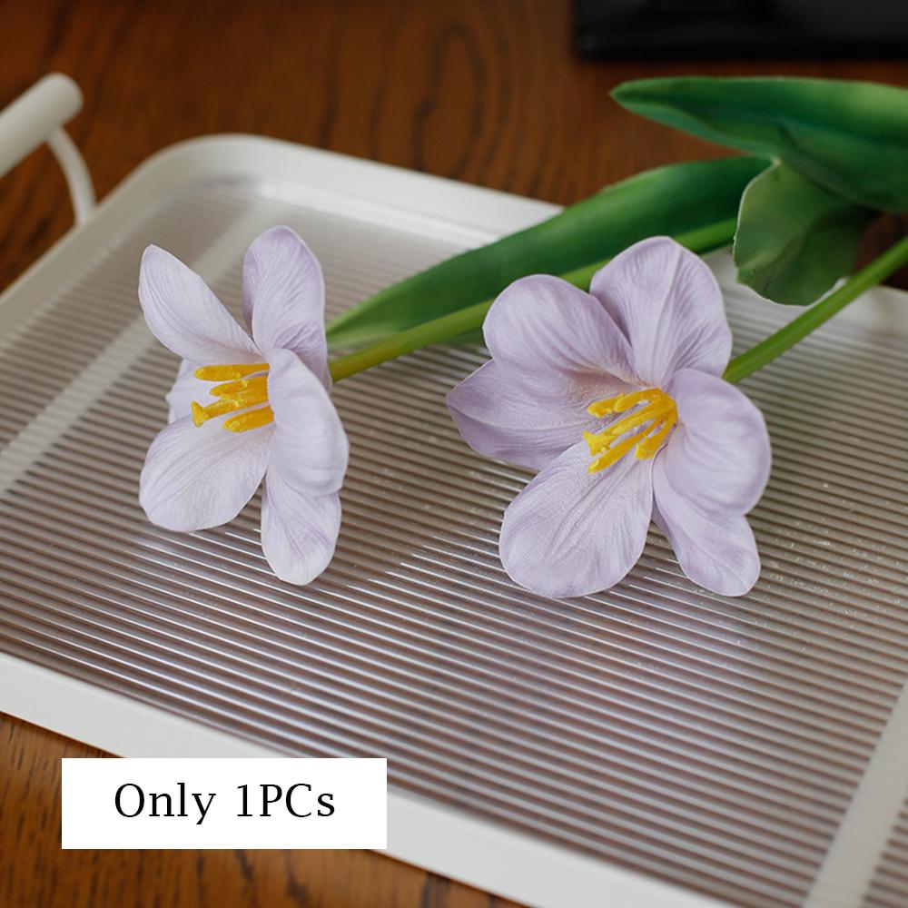 Opening Tulip Flowers Real Touch Artificial Flower Lifelike PE Foam Fake Flower for Wedding Party Decor Home Garden Decoration