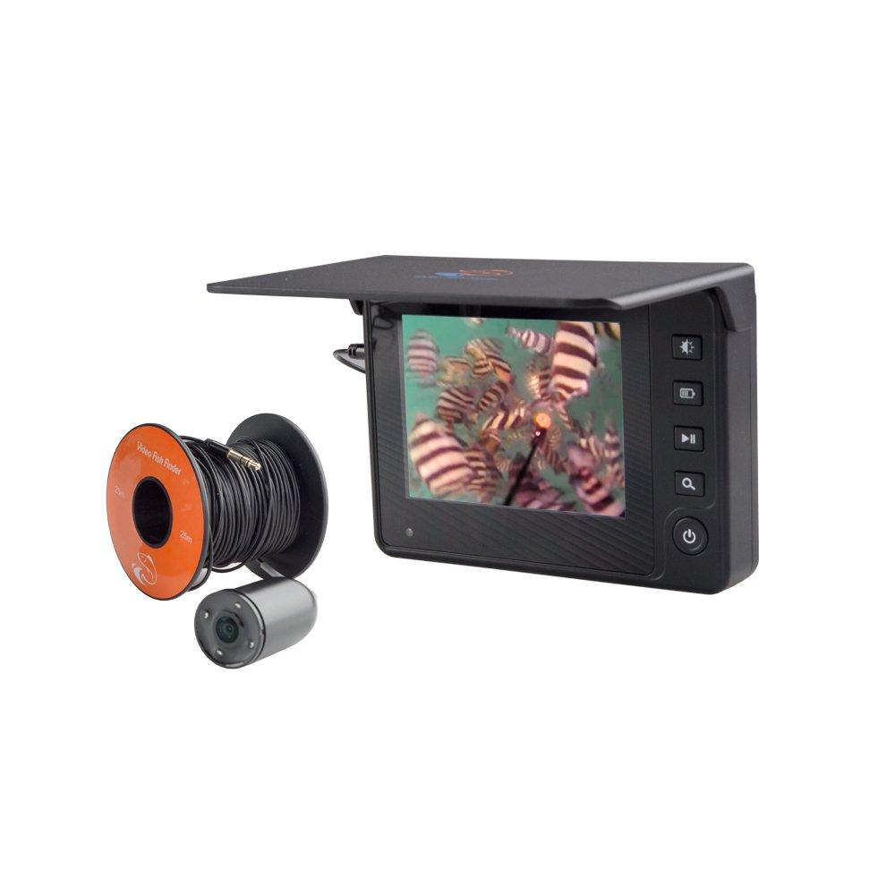 

Подводная камера 25 м Камера для рыбалки с инфракрасными светодиодами Подводная рыба Инфракрасная для использования в океане и реке e-Mons [Камера для рыбалки] 3,5-дюймовый монитор,